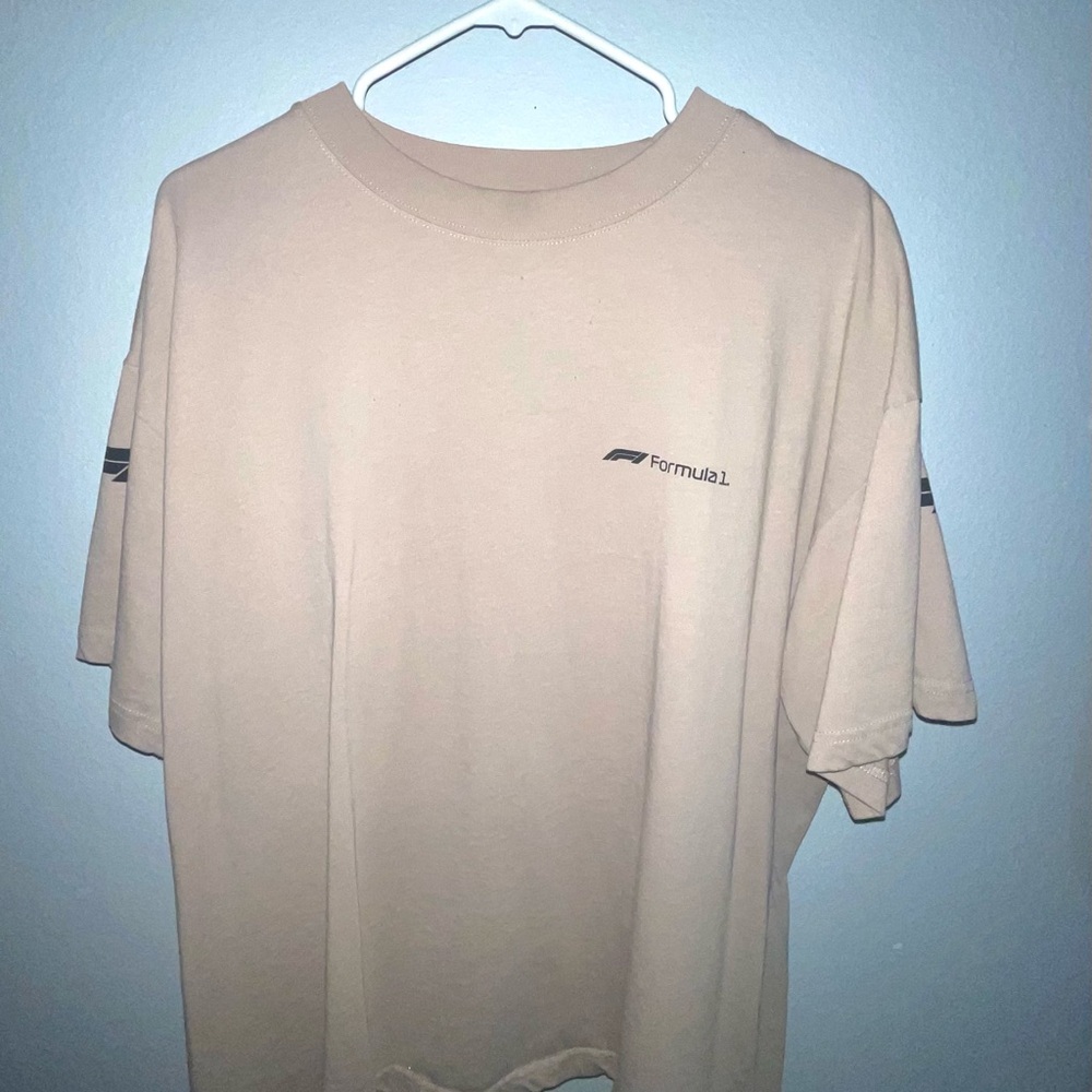 PacSun Beige Formula 1 Tee
